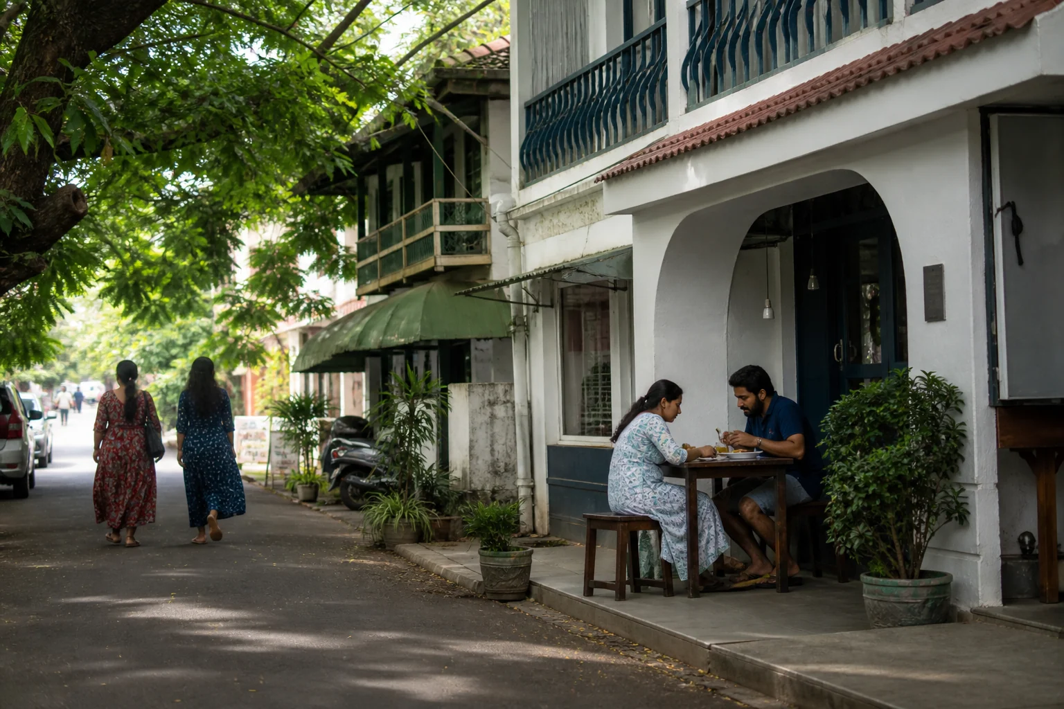 Everyday Kerala heritage architecture and neighbourhood life
